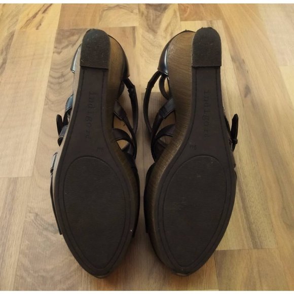 Indigo Rd® ‘Irkasnee’ Wedge Open Toe Platform Sandal Size US 9M - Picture 4 of 14